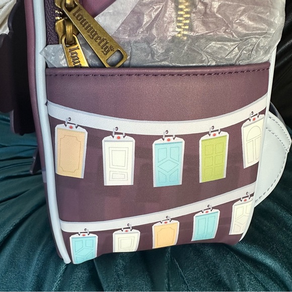 Pixar Monsters Inc Sulley, Mike and Boo Door Scene Loungefly Backpack: NWT - Picture 7 of 13